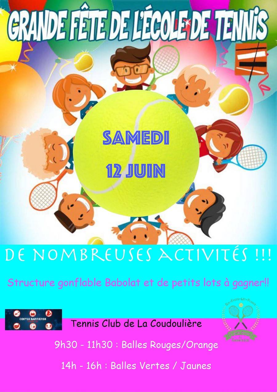 Affiche Fete Ecole de Tennis