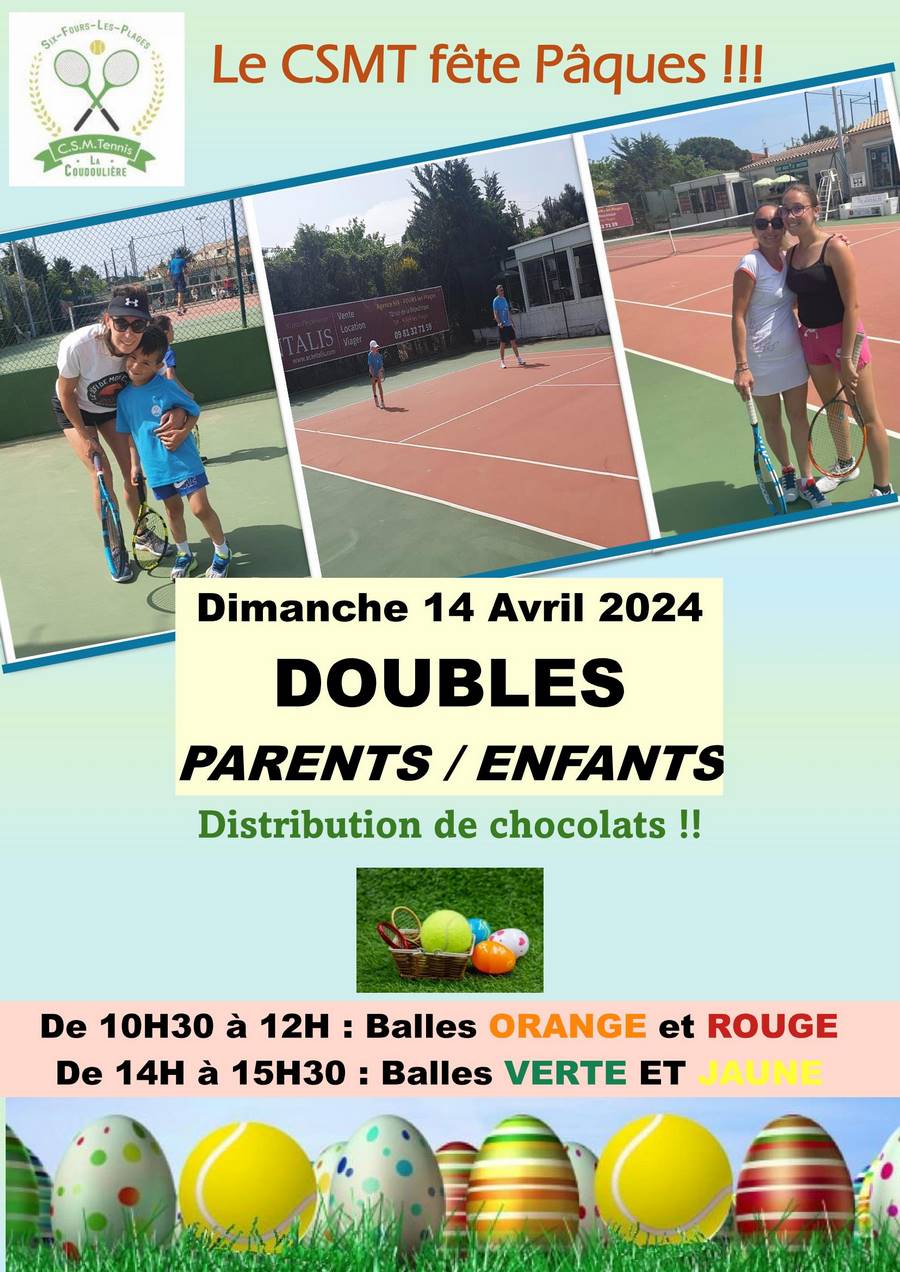 Affiche Doubles Parents Enfants Paques