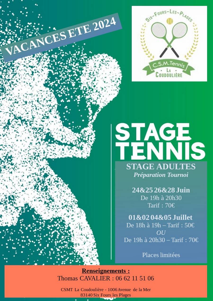 Stage Ete 2024 Adultes