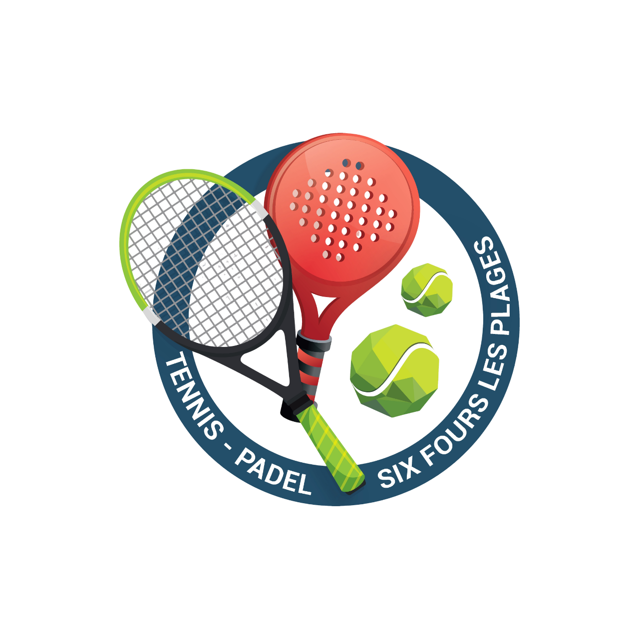 Logo Tennis Padel Six Fours détourée