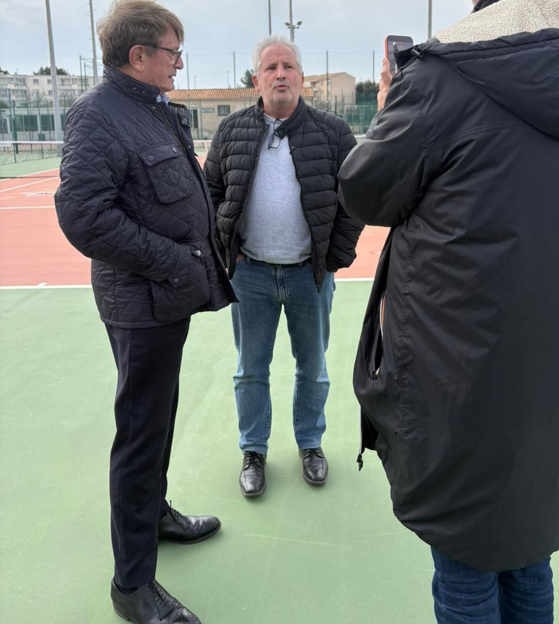 Visite Mr le Maire Padel2