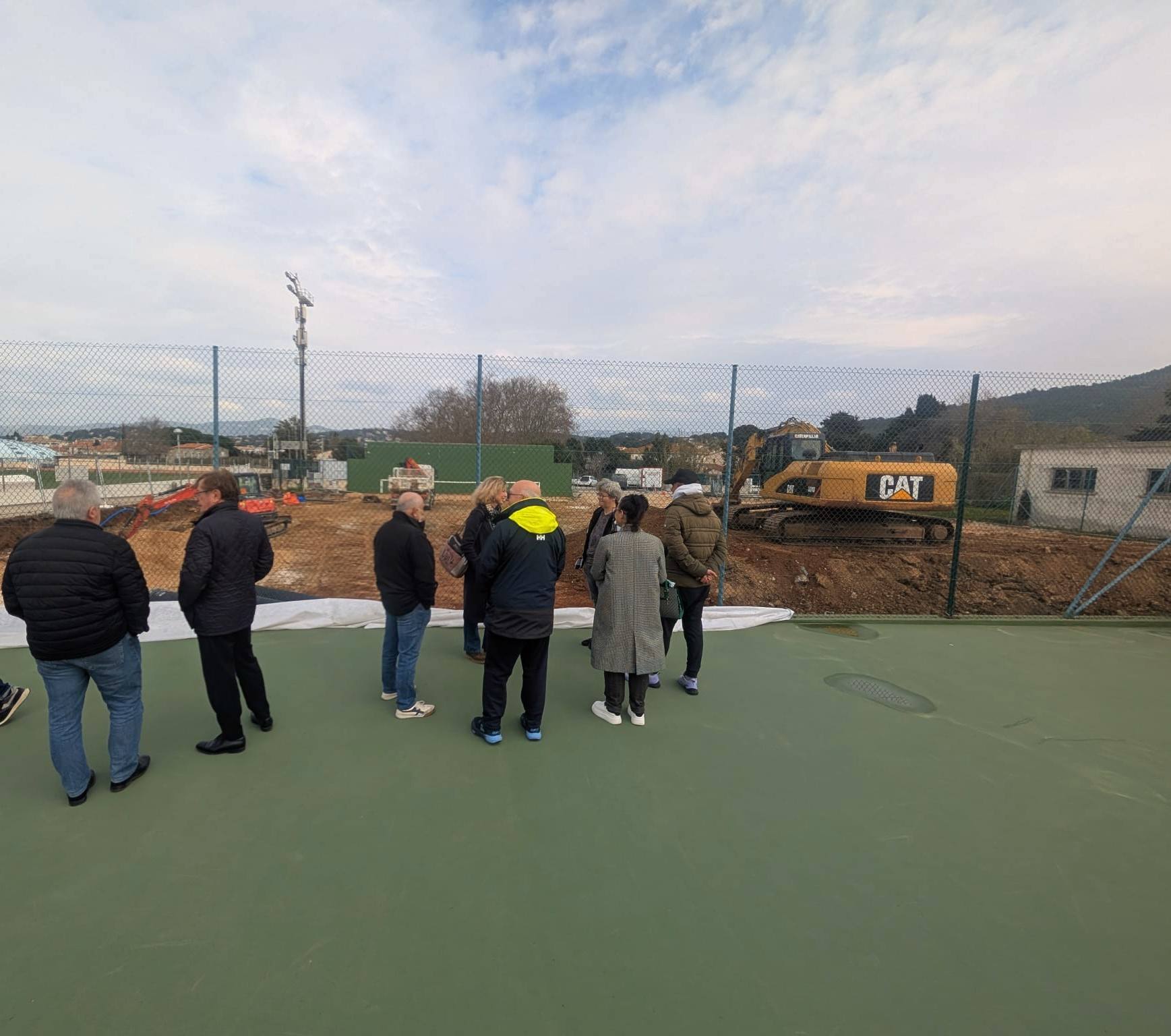 Visite Mr le Maire Padel3