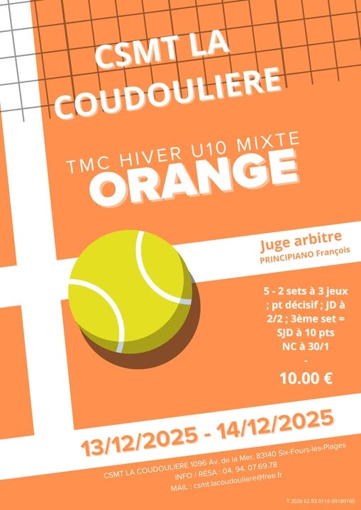 TMC Orange 13 et 14 decembre 2025